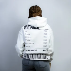 HOODIE BLANC SALVATION - Paid