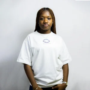 T-SHIRT BLANC SALVATION - Love the world